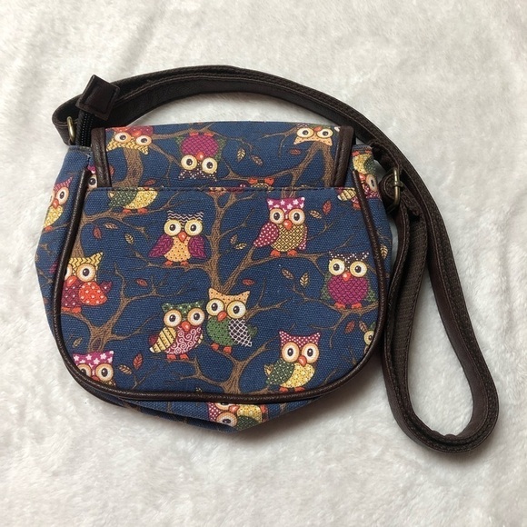 Owl Cloth Small Crossbody Purse NWOT - Picture 2 of 8
